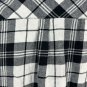 Gap Womens Black & White Plaid Button Flannel Shirt XL Long Sleeve Casual Cotton