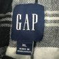 Gap Womens Black & White Plaid Button Flannel Shirt XL Long Sleeve Casual Cotton