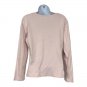 New York & Company Womens Pink Long Sleeve Shirt Size L 100% Cotton Made In USA