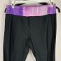 Under Armour Womens HeatGear Leggings Medium Black & Purple Ombre Activewear