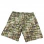 Club Room Mens Plaid Cotton Shorts 38 Green Multi-Color Patchwork Casual