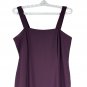 Karen Miller Womens Purple Beaded Jacket & Sleeveless Gown Set Size 10 Formal