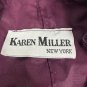 Karen Miller Womens Purple Beaded Jacket & Sleeveless Gown Set Size 10 Formal