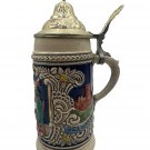 Vintage Gerz West Germany Handcrafted Beer Stein Pewter Lid & Bavarian Scenes Vintage Gerz West Germany Handcrafted Beer Stein Pewter Lid & Bavarian Scenes