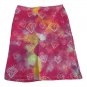 On Fire Tie-Dye Diamond Print Skirt Size Small 95% Cotton 5% Spandex