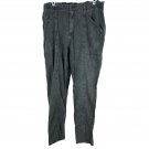 Old Navy Womens Relaxed Fit Washed Gray Pants L Elastic Waist Stretch Pockets