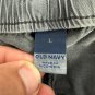 Old Navy Womens Relaxed Fit Washed Gray Pants L Elastic Waist Stretch Pockets
