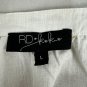 RD & Koko Womens Embroidered White & Red Blouse Size L