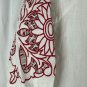 RD & Koko Womens Embroidered White & Red Blouse Size L