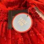 Holiday Editions Infant Girls Red Long Sleeve Faux Fur Lace Dress Size 24 Months