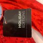 Holiday Editions Infant Girls Red Long Sleeve Faux Fur Lace Dress Size 24 Months