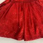 Holiday Editions Infant Girls Red Long Sleeve Faux Fur Lace Dress Size 24 Months