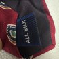Stafford Burgundy Silk Tie With Geometric Pattern