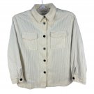 Scotch & Soda Womens Corduroy Button-Up Coat Size XL Cream New