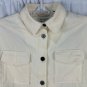 Scotch & Soda Womens Corduroy Button-Up Coat Size XL Cream New