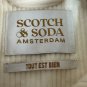 Scotch & Soda Womens Corduroy Button-Up Coat Size XL Cream New