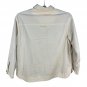 Scotch & Soda Womens Corduroy Button-Up Coat Size XL Cream New