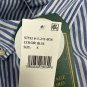 Jachs Heritage Oxford Shirt Blue White Striped Stretch Fabric Size Small
