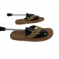 Flojos Men's Size 11 Flip Flops Brown Synthetic Upper & Textured Sole