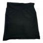 Womens Strapless Black Tube Top Size L Stretch Lightweight Nylon Blend