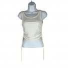 Princess Polly Womens White Ruched Side Tie Tank Top Size US 4 Polyester Blend Princess Polly Womens White Ruched Side Tie Tank Top Size US 4 Polyester Blend