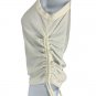 Princess Polly Womens White Ruched Side Tie Tank Top Size US 4 Polyester Blend