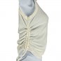 Princess Polly Womens White Ruched Side Tie Tank Top Size US 4 Polyester Blend