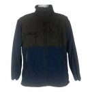 Athletic Works Mens Navy/Black Full-Zip Jacket Size M  Fleece Lightweight