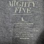 Mighty Fine Womens Graphic Moonlight Tee Shirt L Blue Floral Casual Soft Blend