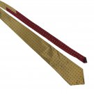 Tommy Hilfiger 100% Silk Gold And Burgundy Diamond Pattern Mens Tie Tommy Hilfiger 100% Silk Gold And Burgundy Diamond Pattern Mens Tie
