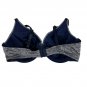 Heather Gray Padded Underwire T-Shirt Bra Full Coverage Size 38D Nylon/Spandex