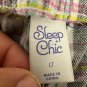 Sleep Chic Womens Size L Plaid Cotton Pajama Pants Elastic Waist & Drawstring