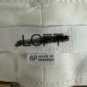LOFT The Monroe Slim Womens 6P White Slim-Fit Cotton Blend Cropped Pants