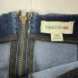 Rewind Womens Denim Mini Skirt 3/26W Blue Cotton Blend Zipper Back