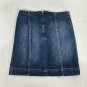 Rewind Womens Denim Mini Skirt 3/26W Blue Cotton Blend Zipper Back