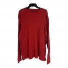 Saddlebred Mens Red Long Sleeve Crewneck Thermal Shirt XL Cotton Polyester Blend Saddlebred Mens Red Long Sleeve Crewneck Thermal Shirt XL Cotton Polyester Blend