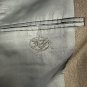 Hickey Freeman Mens Wool Two Button Suit Jacket Brown 46 Long Fully Lined