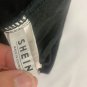 Shein Black Distressed Denim Womens Shorts Size M High Waist Raw Hem Stylish