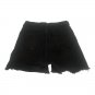 Shein Black Distressed Denim Womens Shorts Size M High Waist Raw Hem Stylish