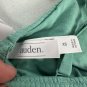Auden Unlined Triangle Bralette XS Forest Green Adjustable Straps Ribbed