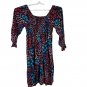 Terra & Sky Women's Floral Print Dress 1X (16W-18W) 100% Cotton Made In China