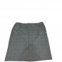 Le Suit Separates Womens Gray Plaid 16P Pencil Skirt Office Career Poly Blend