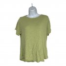 Old Navy Luxe Womens Green Crewneck Short Sleeve T-Shirt Size Small Lightweight