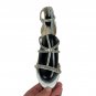 Jessica Simpson Silver & Black Rhinestone Strappy Heels 9M/40