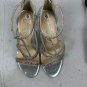 Jessica Simpson Silver & Black Rhinestone Strappy Heels 9M/40