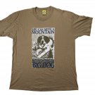 Big Dogs Graphic T-Shirt XXL Brown Cotton Mens Vintage 1995 Move A Mountain USA