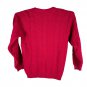 Vintage Hush Puppies Pups Kids Red Cardigan Sweater 10/12-M 100% Acrylic