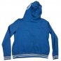 Victorias Secret PINK Womens Blue Hoodie Size L Zip Front Drawstring Casual