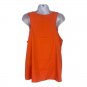 American Eagle Outfitters Womens Orange V-Neck Beaded Sleeveless Top Small