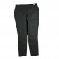 Liz Claiborne Womens Alexis Pants Size M Gray Stretch Straight-Leg Elastic Waist